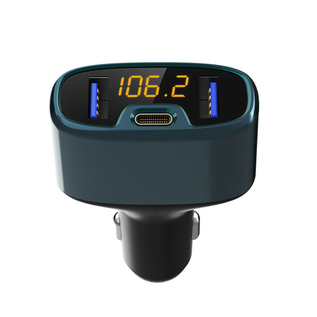 Auto Car Bluetooth 4.2 FM Transmitter Wireless Radio Player Phone Charger