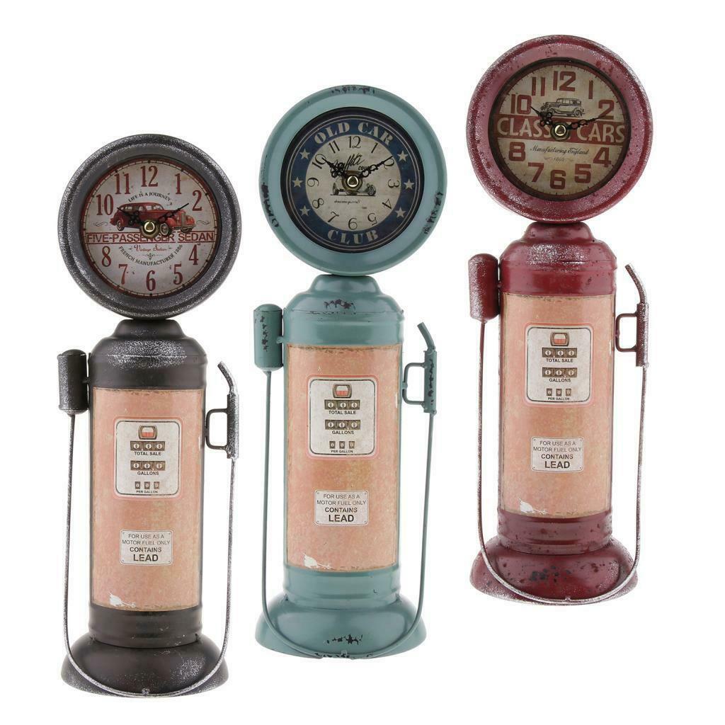 Creative Clock Retro Clock For Home Bedroom Living Room Office Decor Blue