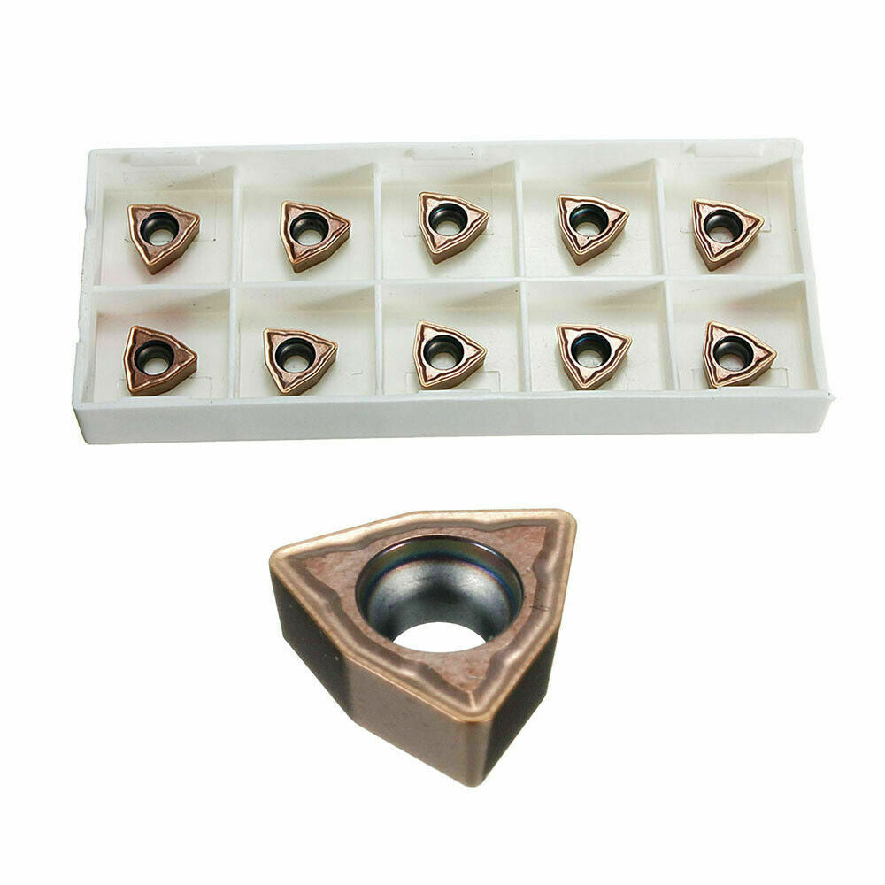 10Pcs WCMT050308FN ACZ330 Carbide Inserts for CNC Lathe Turning Tool Holder Q2E7