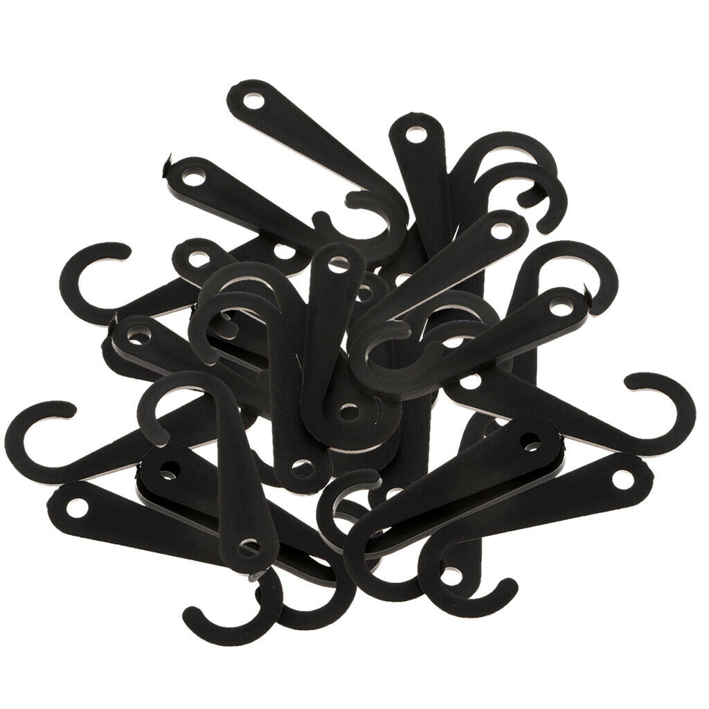 50pcs Plastic Hooks Fasteners, J Shape, for Socks Towels Gloves Scarf or other