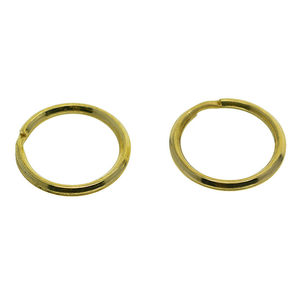 20Pcs Metal Split Ring Keys Ring Chain Holder Jewelry Clasps Hooks Bags 20mm