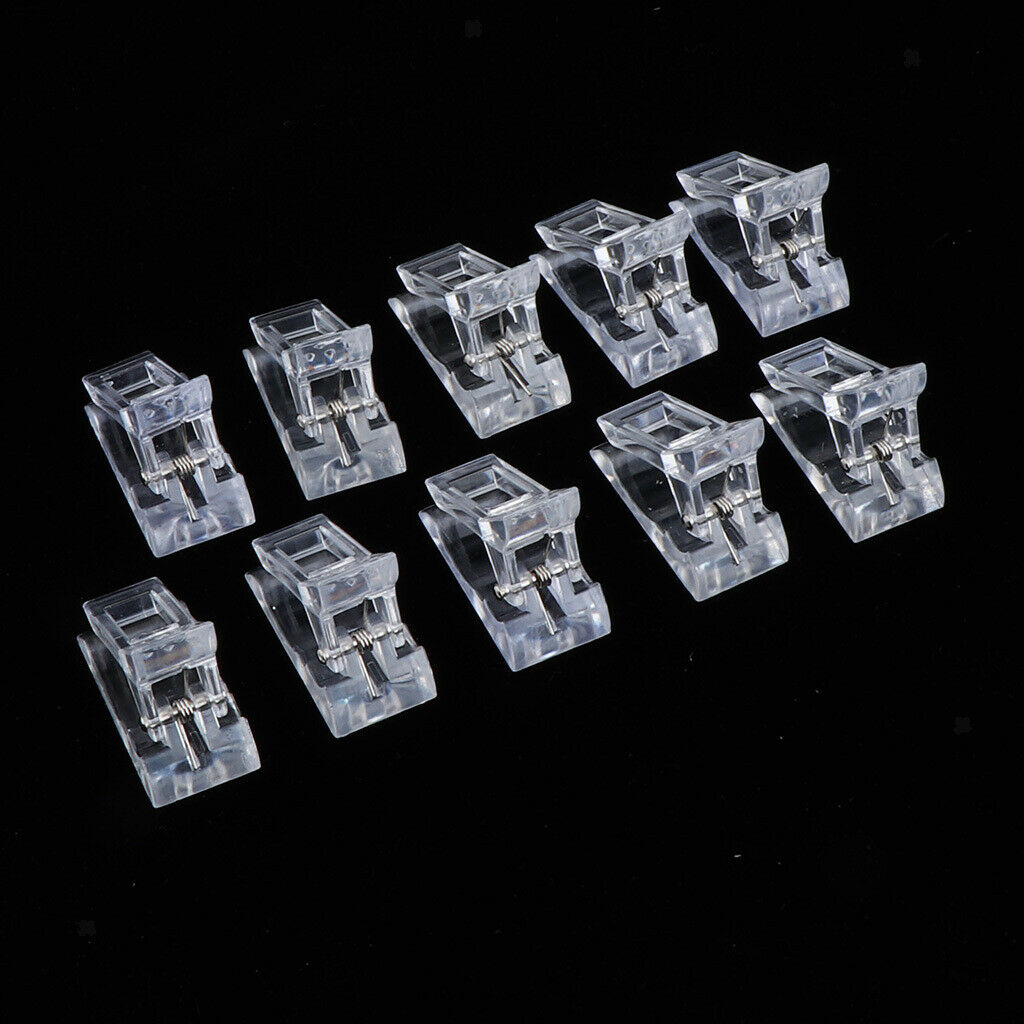 20x Nail Tips Clip for Poly Gel Quick Building Extension Manicure Art Tool