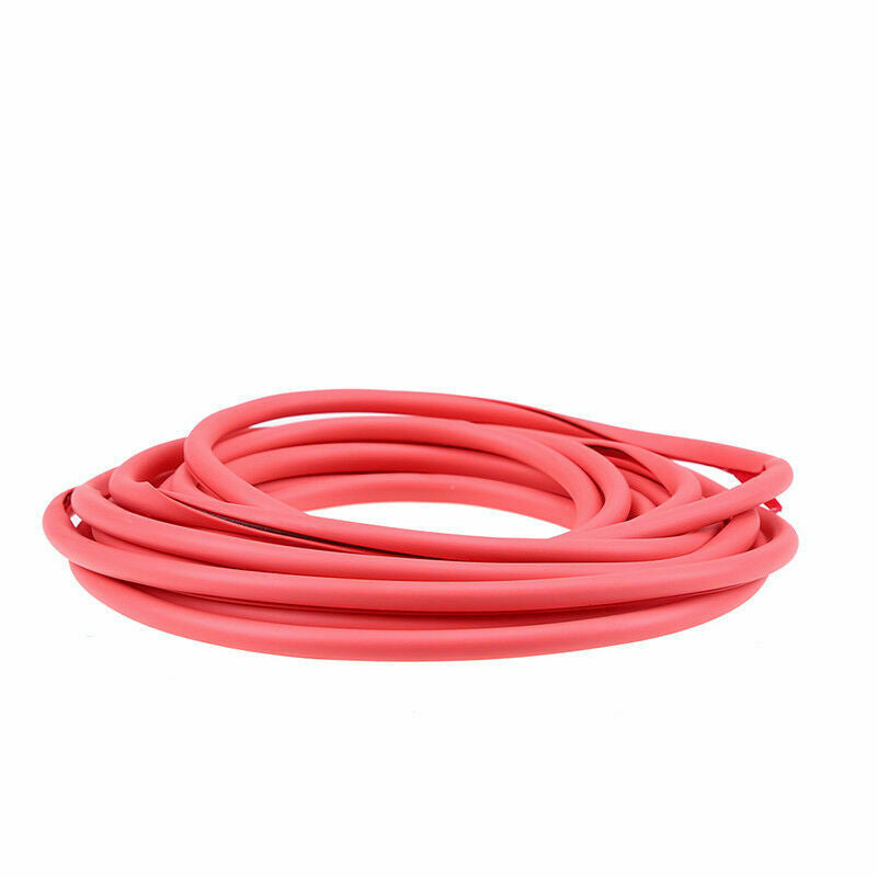 Car Exterior Door Moulding Trim Rubber Strip Scratch Protector Cover Red 16FT/5M