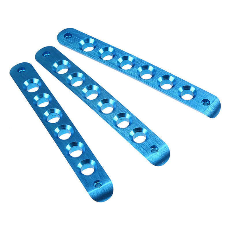 3x Aluminum Door Grab Handle Cover Trim Bluw for Jeep Wrangler JK 2007-2018