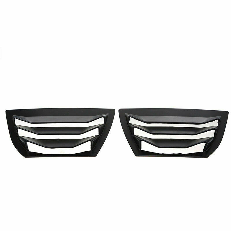 Pair Window Scoop Louvers Cover Matte Black Fits Mazda 3/Axela Sedan 2014-2021