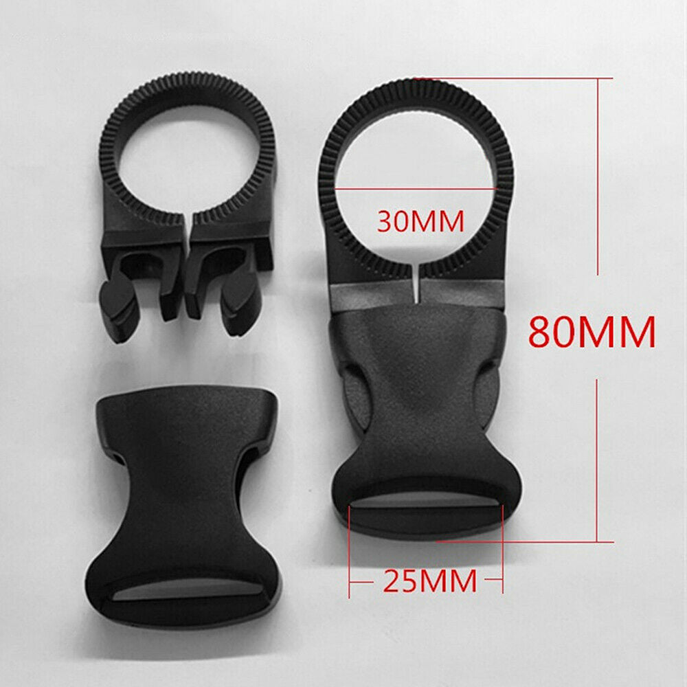 5x Plastic 25mm Water Bottle Holder Buckle Hook Webbing Backpack Clip Carabiner