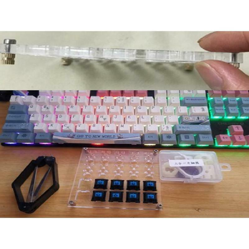 2 in 1 Acrylic Board for Lubricate Switch Mechanical Keyboard-Switch Tester Base