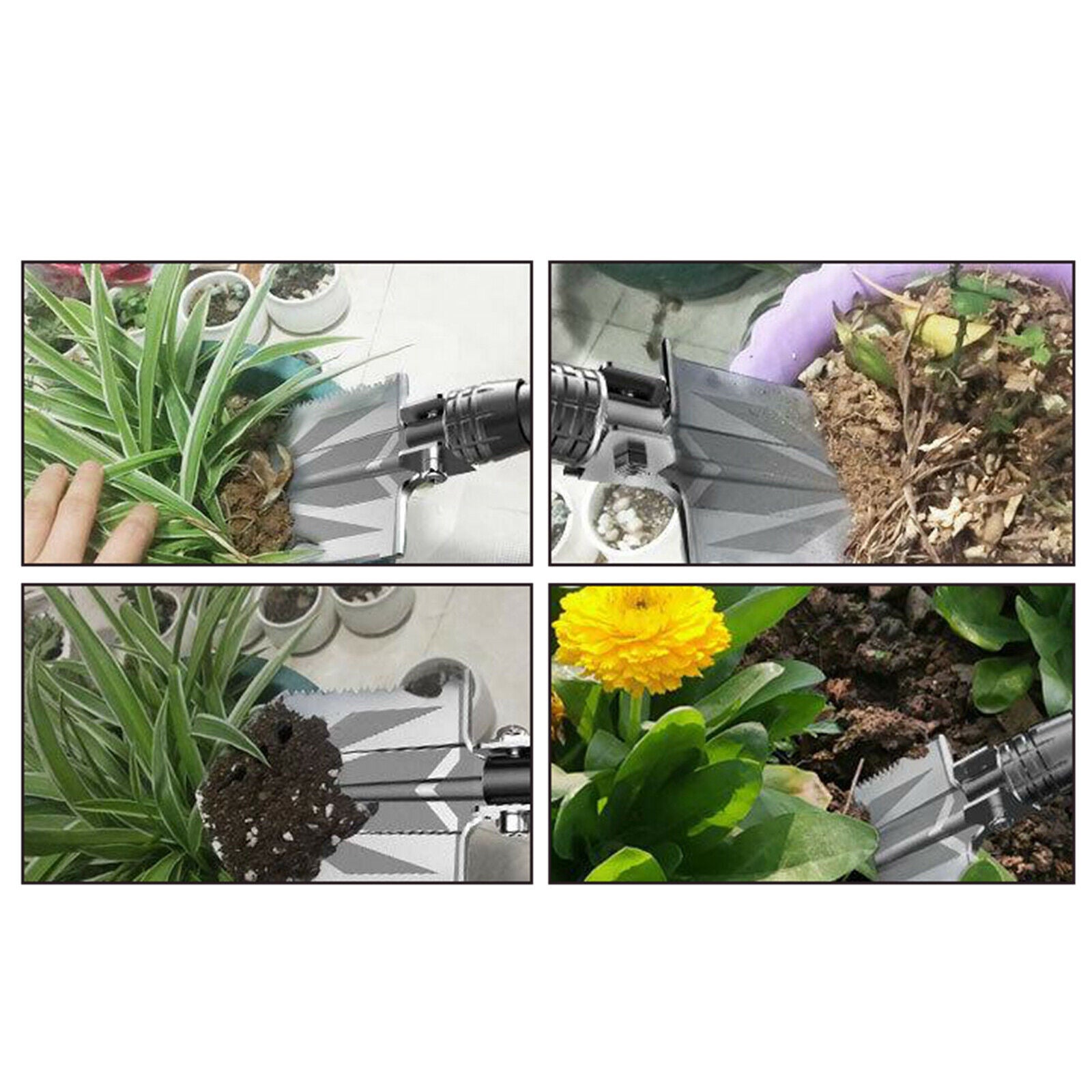 Light Stainless Steel Shovel Trowel for Garden Outdoor Survival Emergency Tool