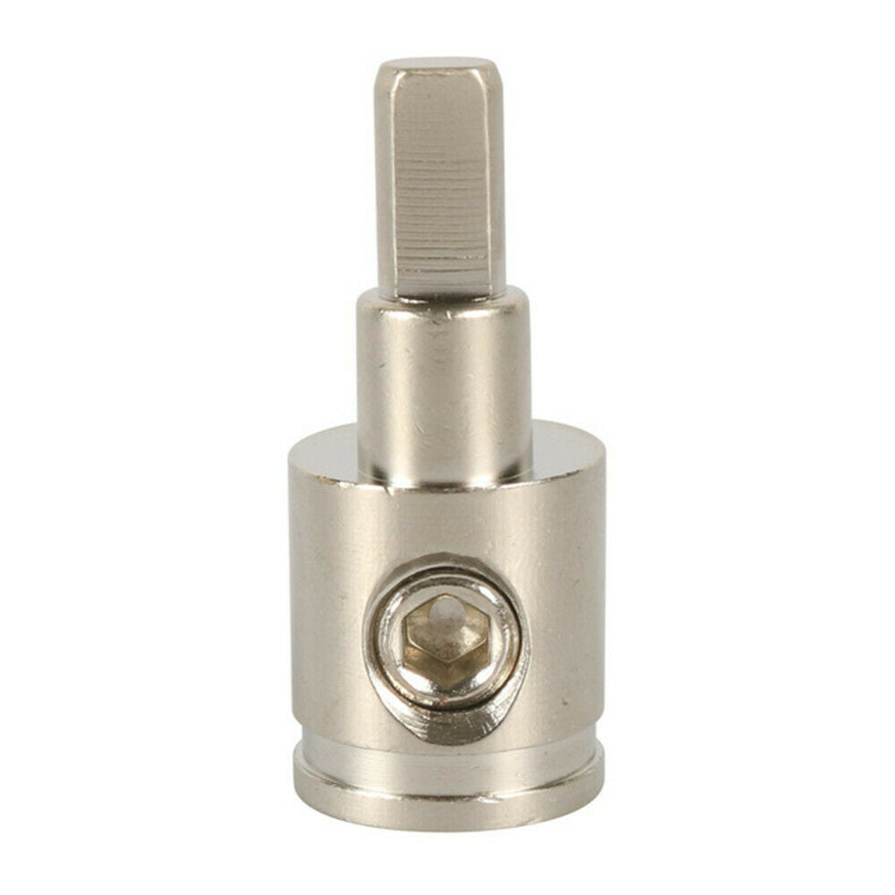 Gauge Wire Reducing Adapter Terminal 1/0 to 4 GA AWG Brass Nickel Set Screw 2pcs