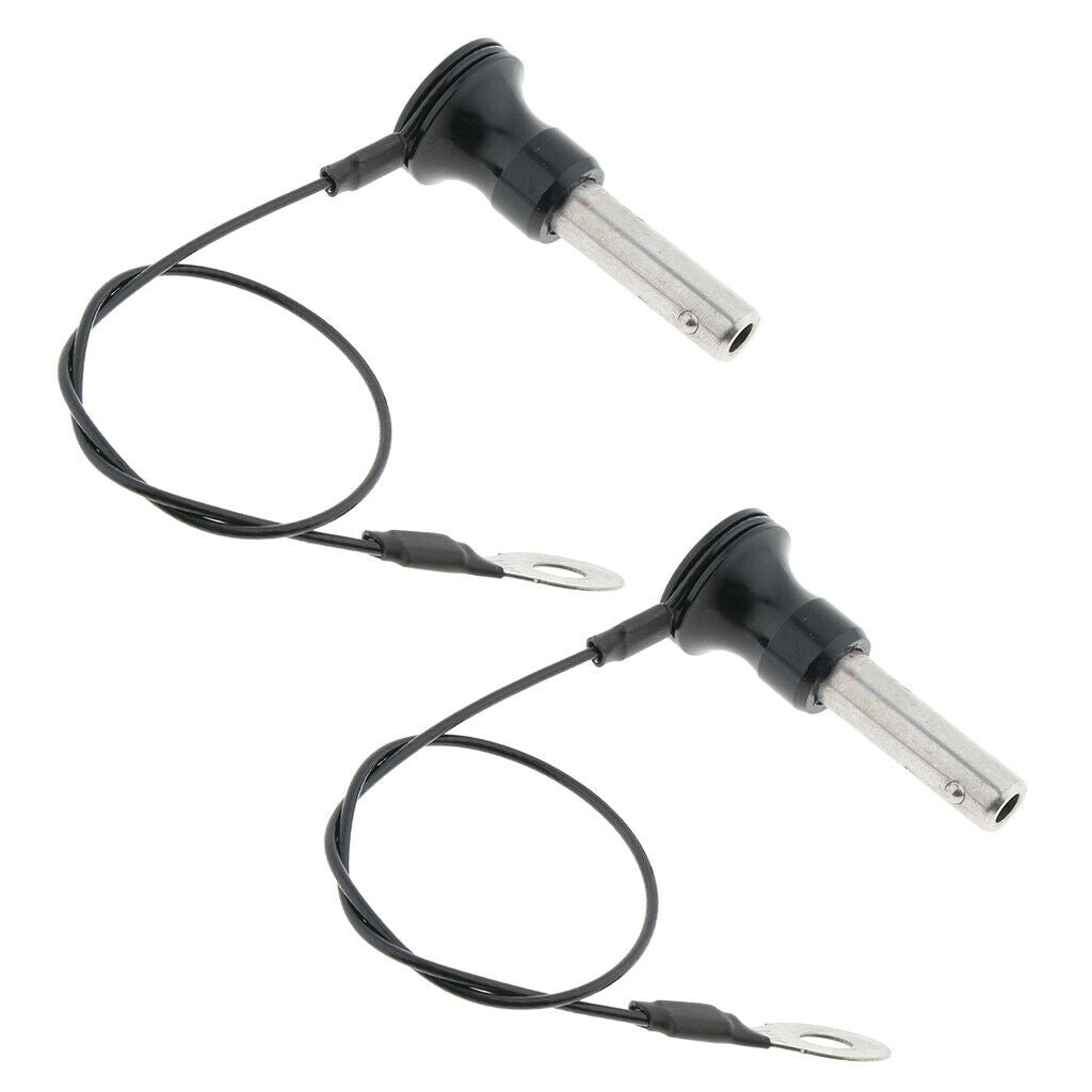 2 Pieces Stainless Steel Ball Lock Quick Release Pin Push Button 8mm-20mm
