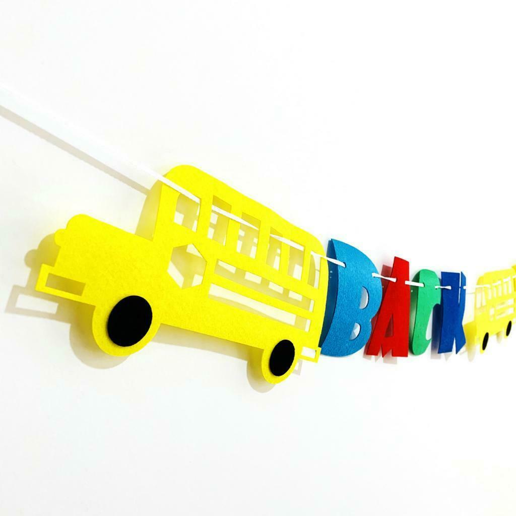 Back To School Banner First Day to School Party Hanging Decorations Supplies