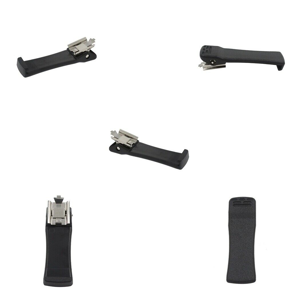 5 Pieces Portable Radio Belt Clip (Schwraz)