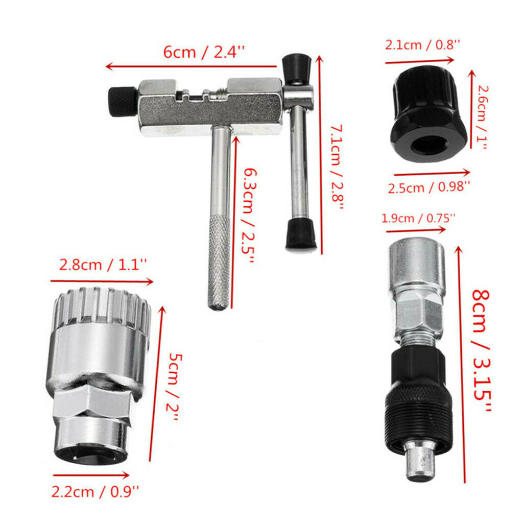 Mountain Bike Repair Tool Kit Bicycle Chain Bottom Bracket Crank Remover
