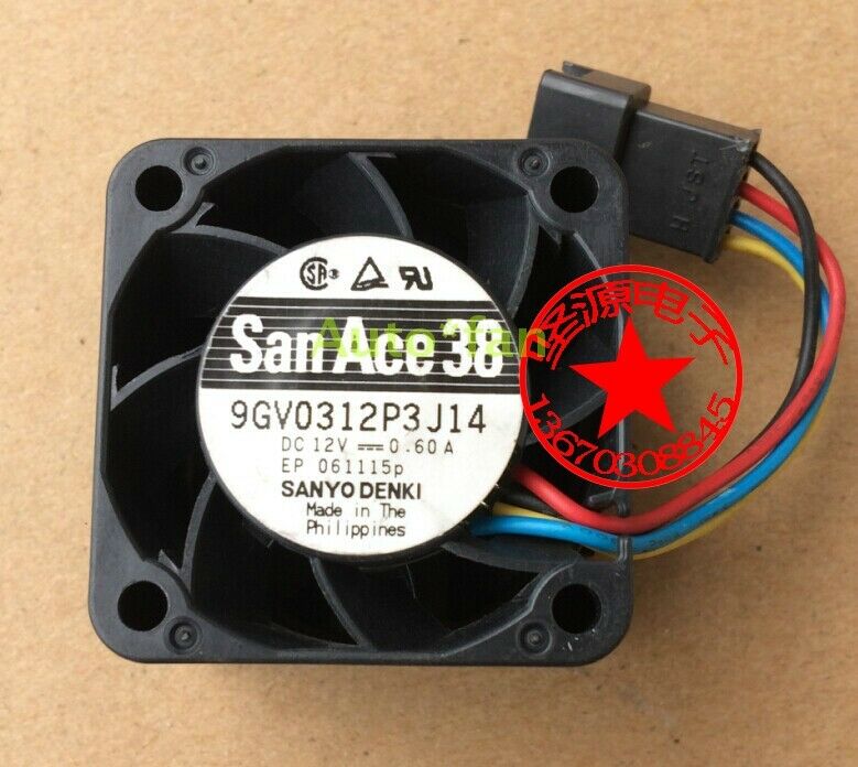 1pc for sanace38 cooling fan 9GV0312P3J14 3.8CM 12V 0.60A