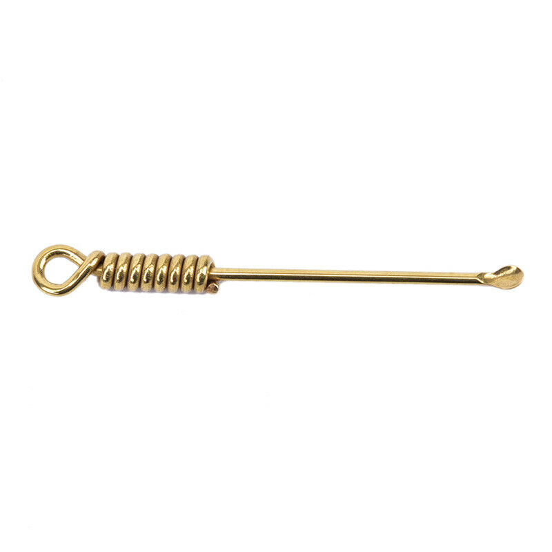 Handmade Wire SculptureBrass Earpick Earwax Cleaner Ear Spoon Keychain Pe.l8
