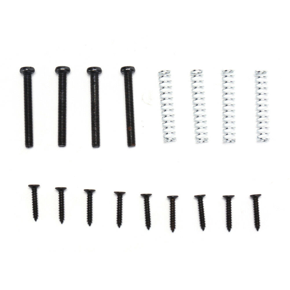 Guitar Humbucker Pickup Ring+Mounting Screws Set Kit Easy Install black colo Lt
