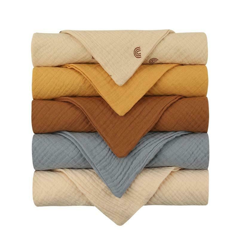 5pcs Baby Handkerchief Newborn Face Towel 30x30cm Cotton Feeding Bibs Burp Cloth