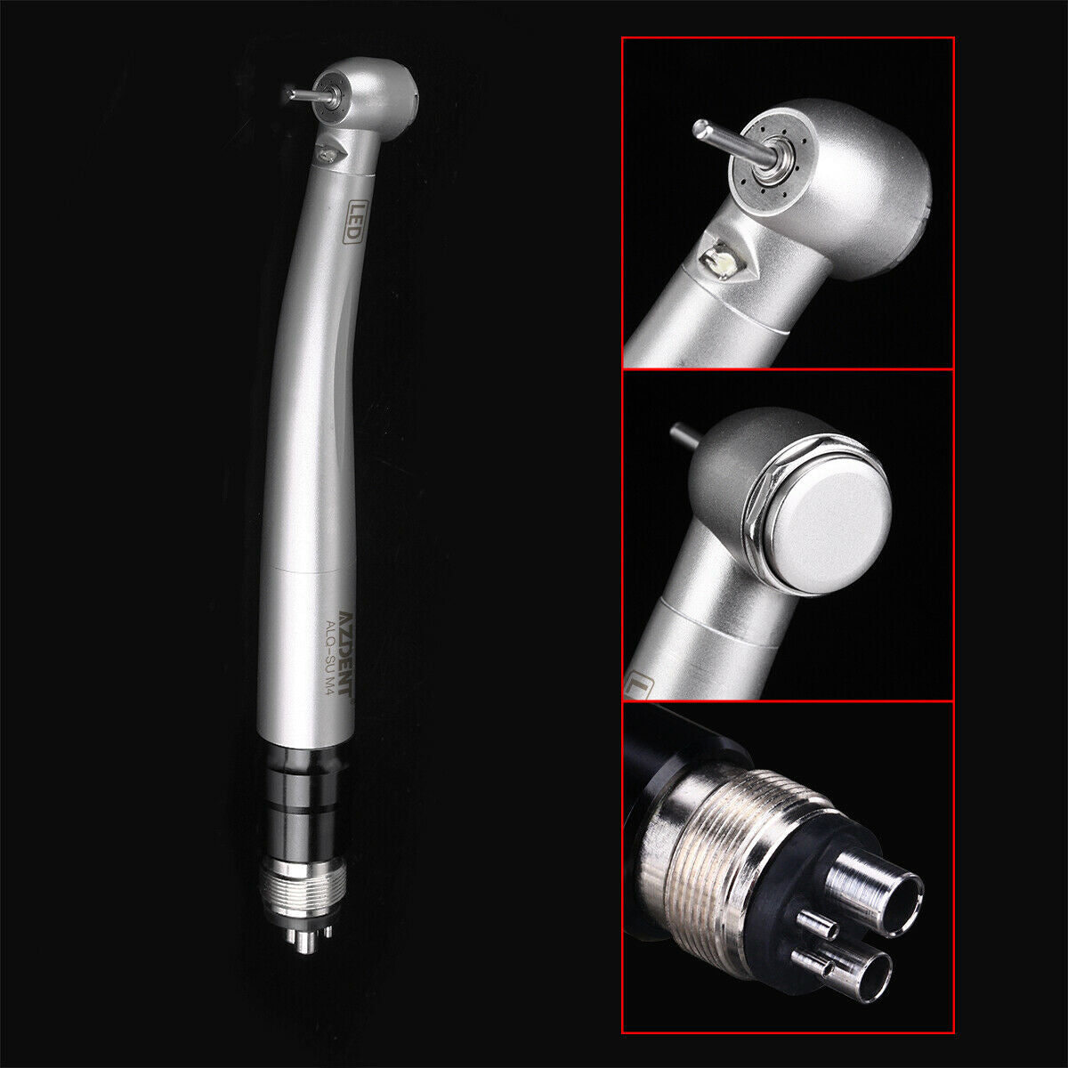 10X NSK Style Dental LED E-generator High Speed Optic Handpiece Quick Coupler 4H