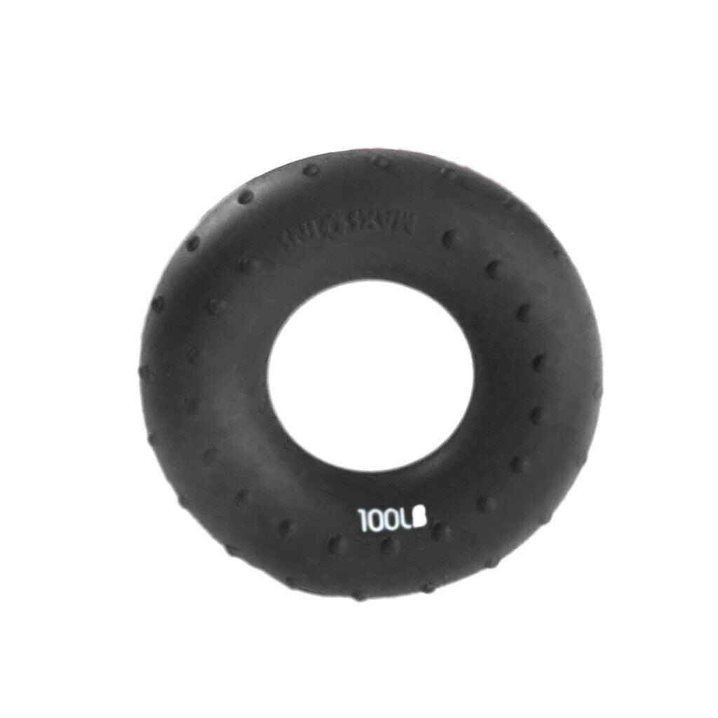 Forearm Wrist Finger Exerciser Hand Grip Silicone Ring Gripper 100LB & 80LBS