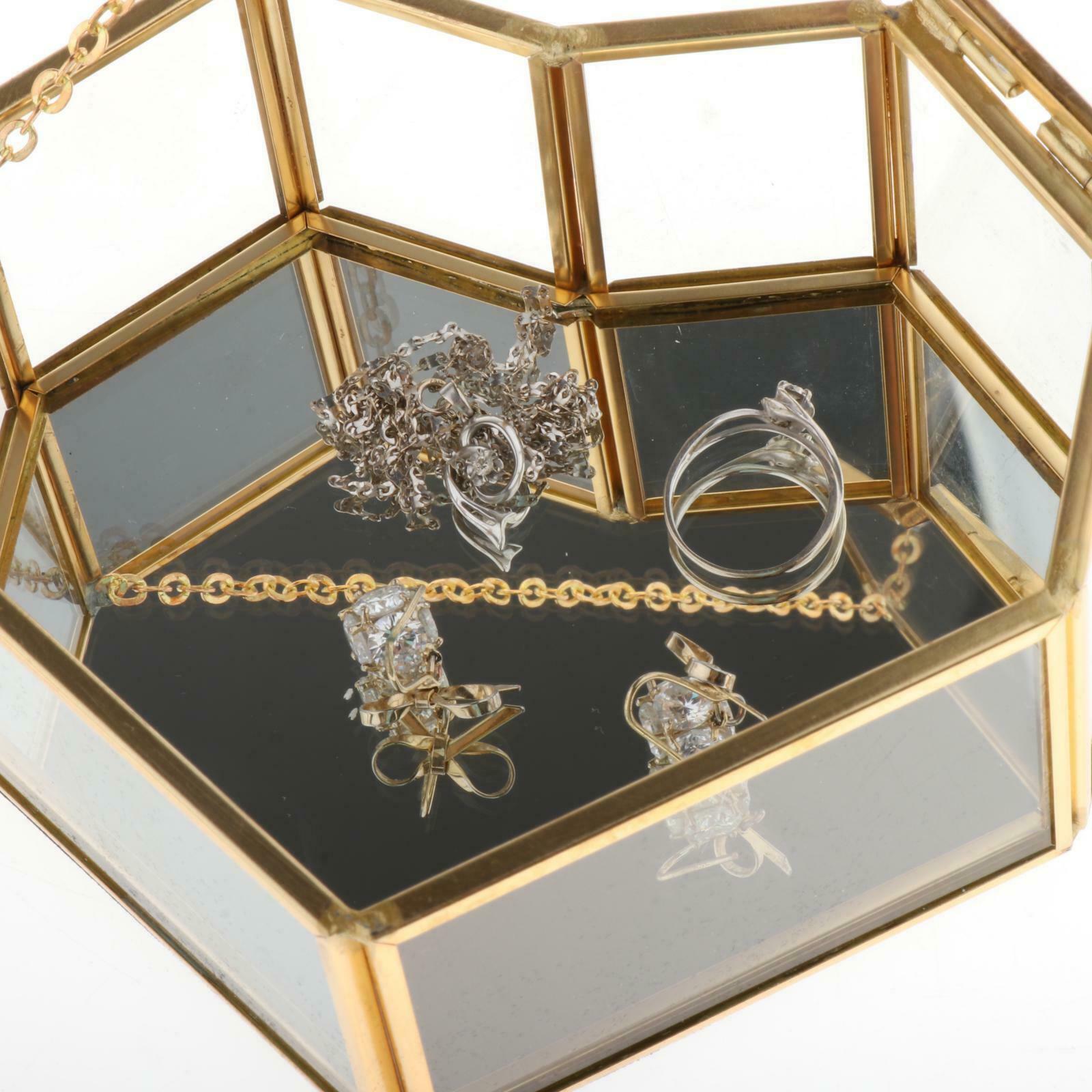 Jewelry   Display Box, Glass   Jewelry Box Wedding   Bearer Gift Box