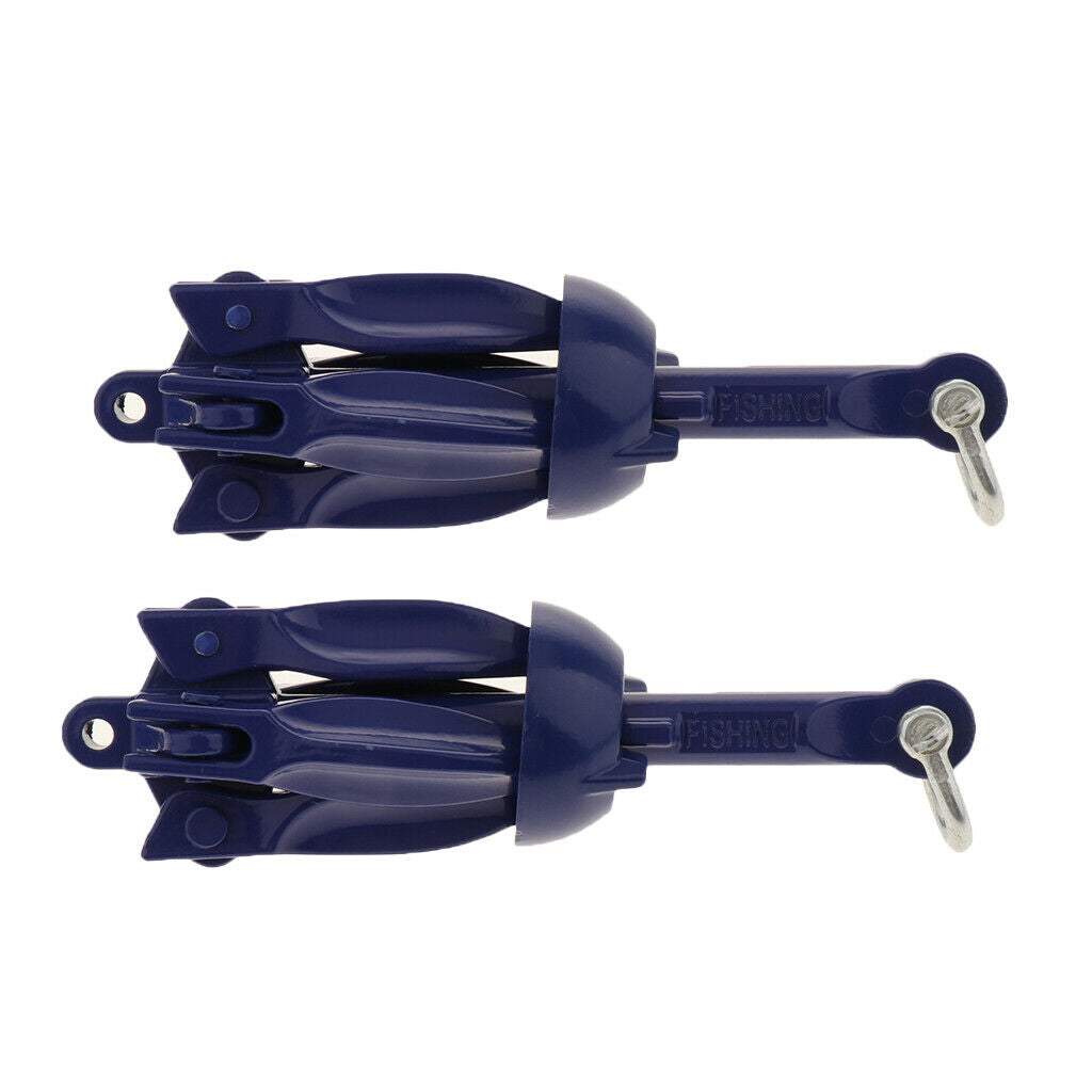 2PCs Folding Grapnel Anchor, Folding Grapnel Anchor 0.7KG 1.5lb Kayak Anchor