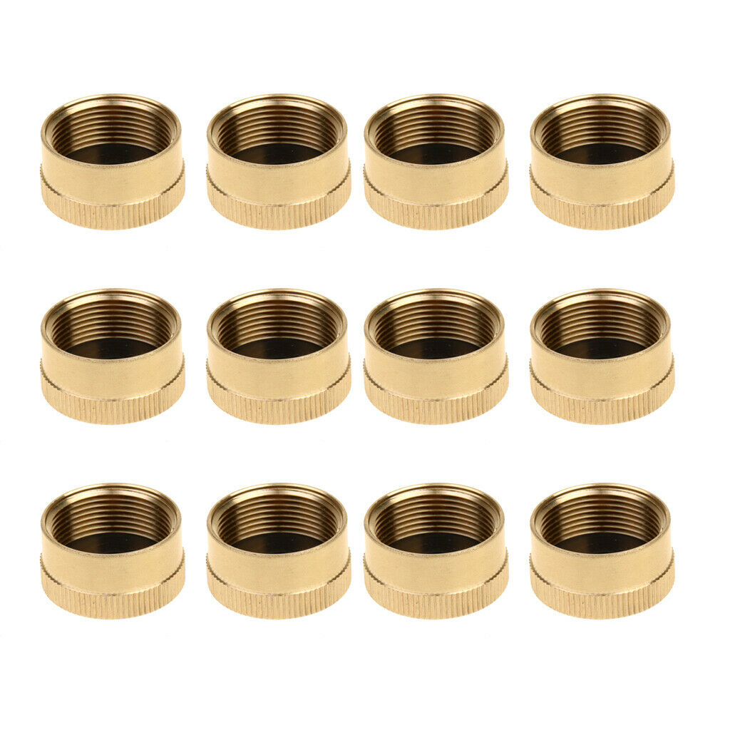 12 Pieces Made of Solid Brass Lids 1 Lb Bottle  Smaller