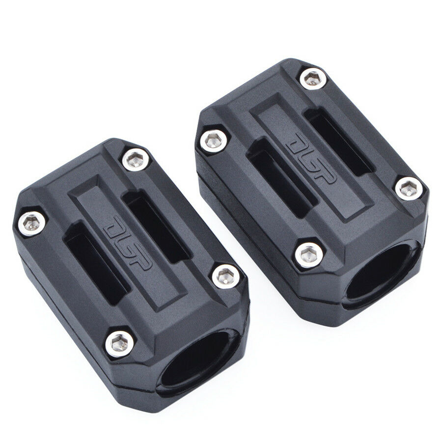 22/25/28mm Universal Motorcycle Engine Protection Guard Bumper Decor Block x2Pcs