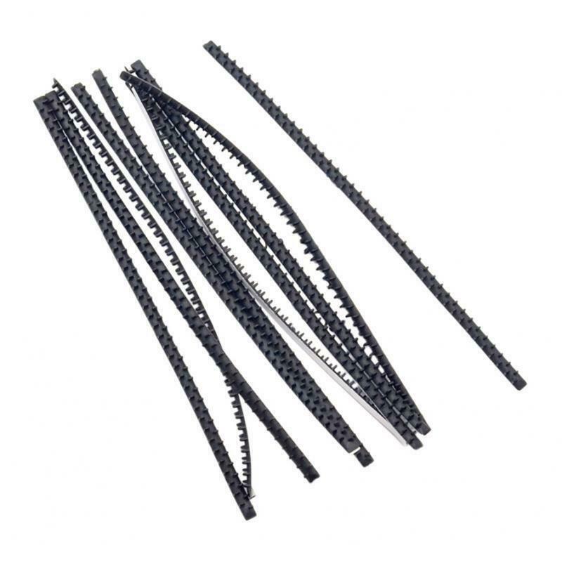 2X 10 Pieces Rubber Gum Hair Hoops Fittings No Slip DIY Hair Band Accessories