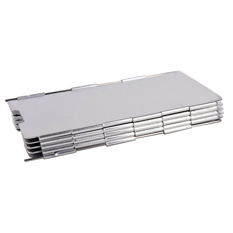 9 Plates Wind Deflectors Foldable Outdoor Camping Gas Stove Wind Shield Scre  NC