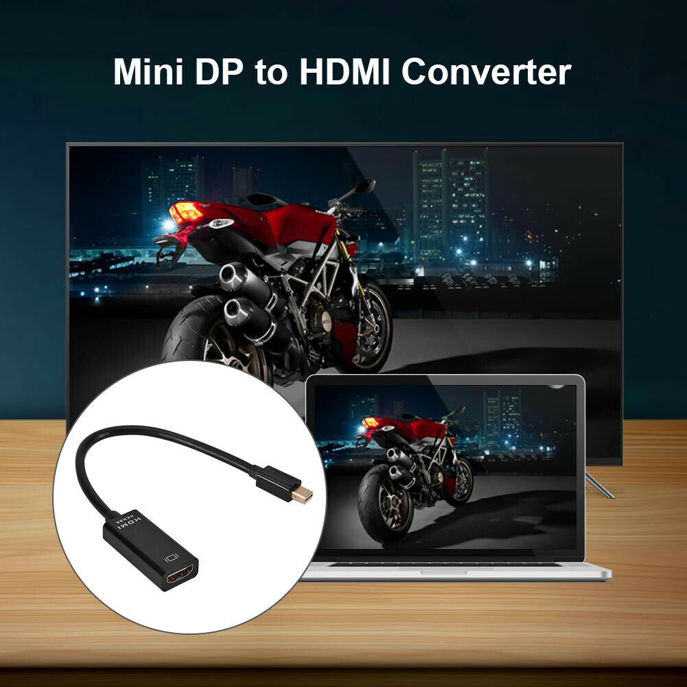 Mini DP to HDMI-compatible Converter Cable Display Port Male to Female Adap @