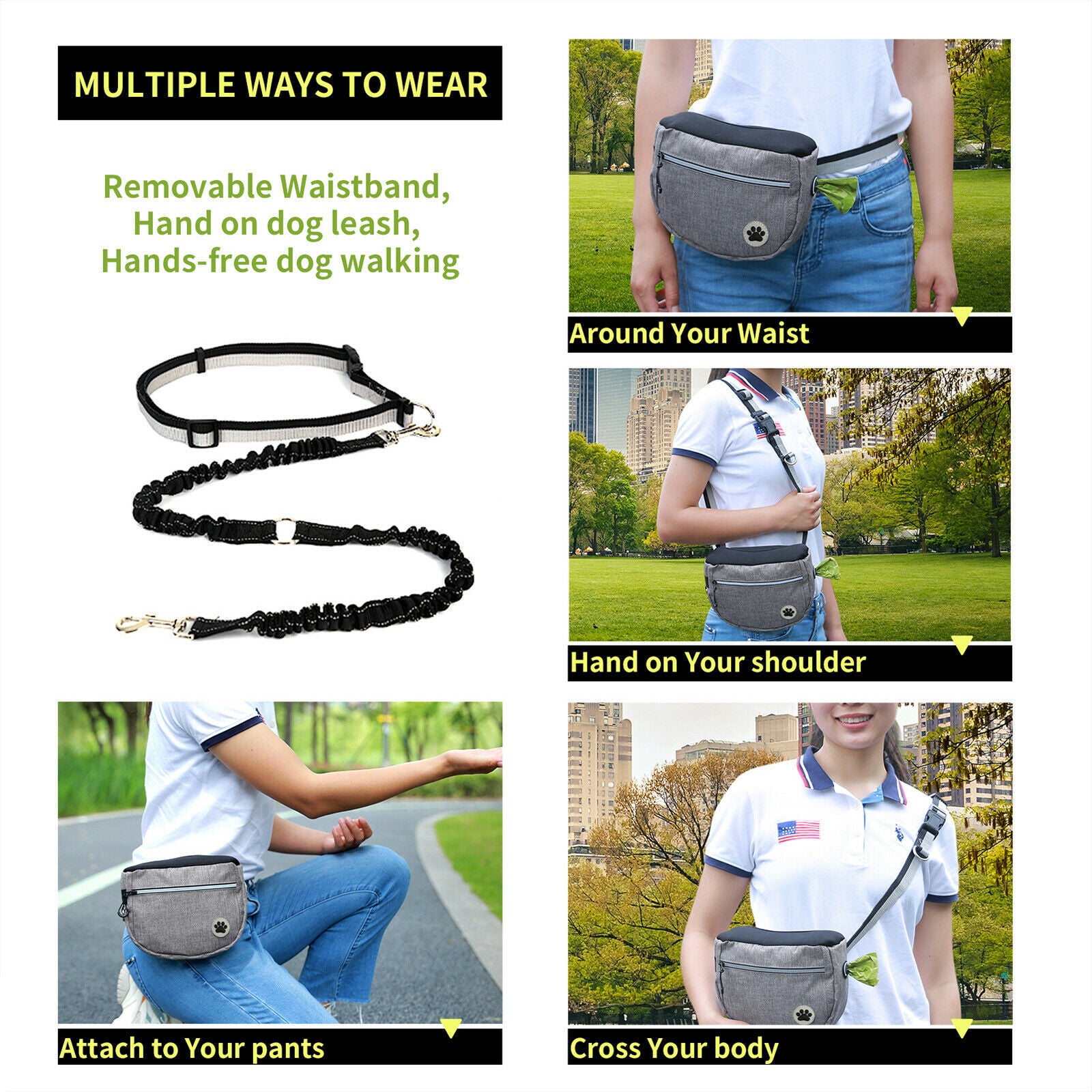 Portable Dog Training Bag Puppy Pouch Dogs Treat Treating Holder Food Reward