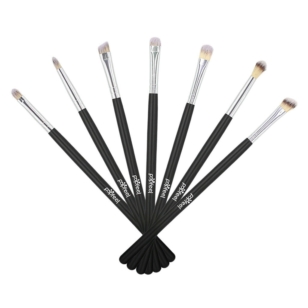 7x Eye Makeup Brushes Set Eyeshadow Eyebrow Blending Shading Cosmetic Brush -