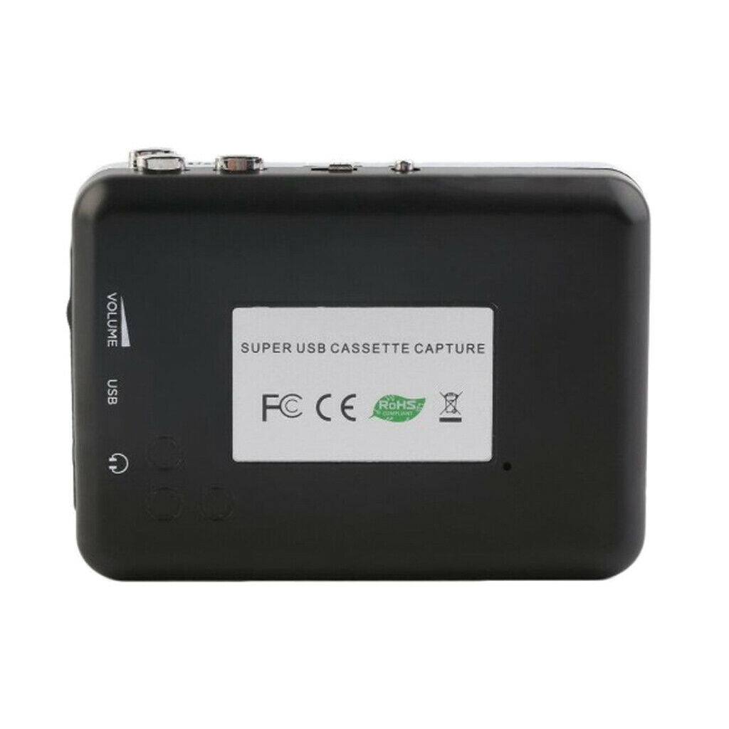 Portable USB Cassette Converter Tape to MP3 Player w/ Headphone Cable Player