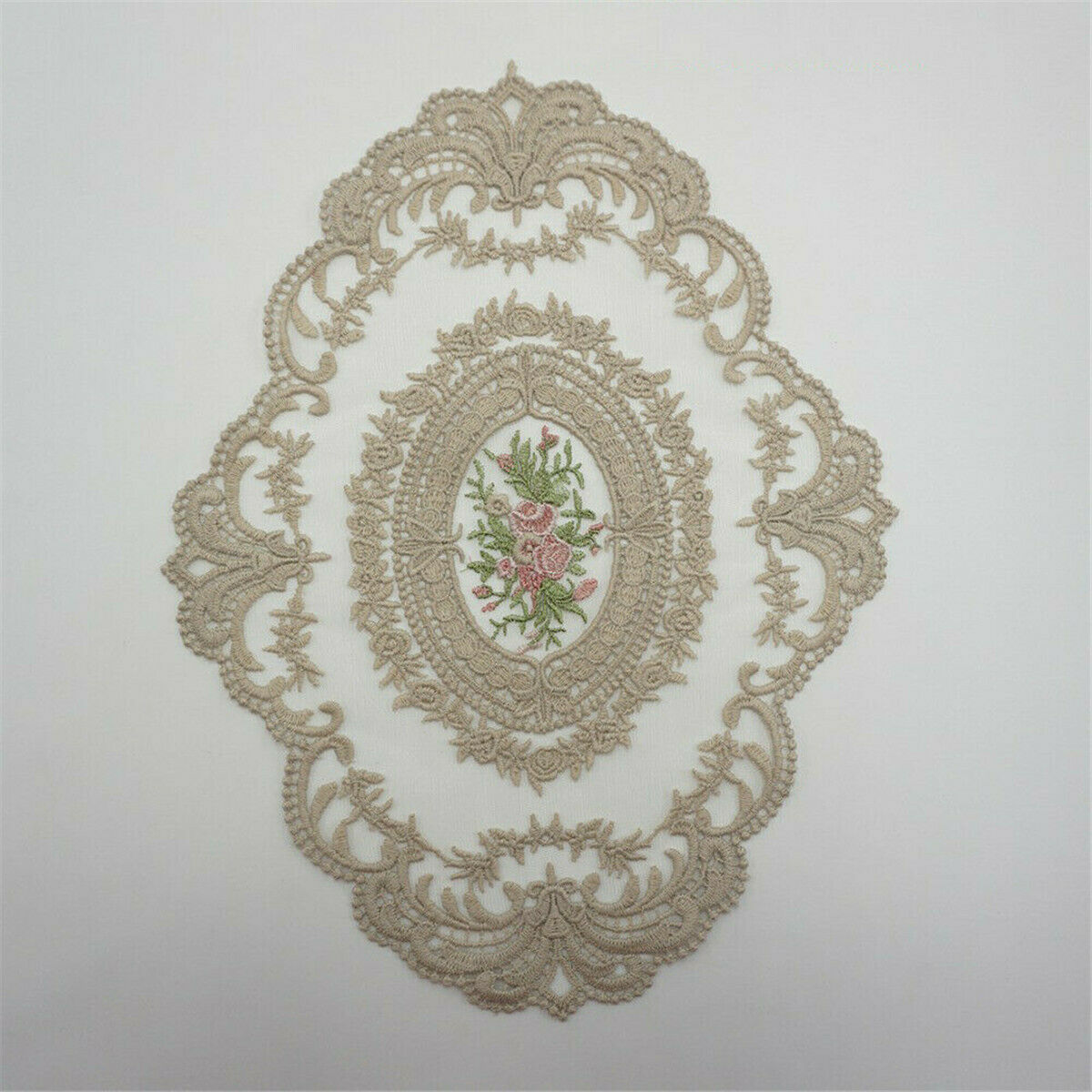 DIY Flower Sewing Applique Trim Embroidery Floral Lace Trims Sofa Cushion Decor