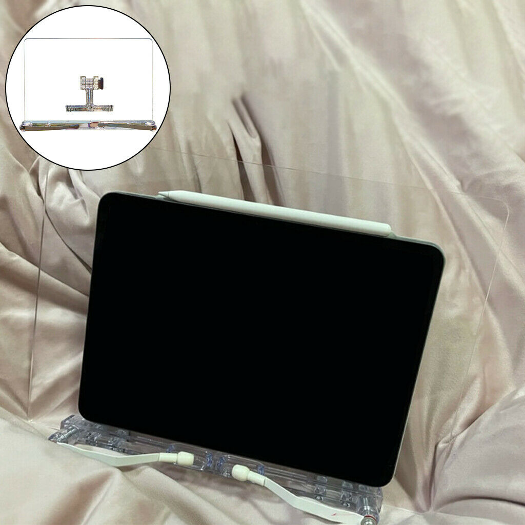 Transparent Acrylic Book Stand Reading Bookshelf for Notebooks Music Sheets