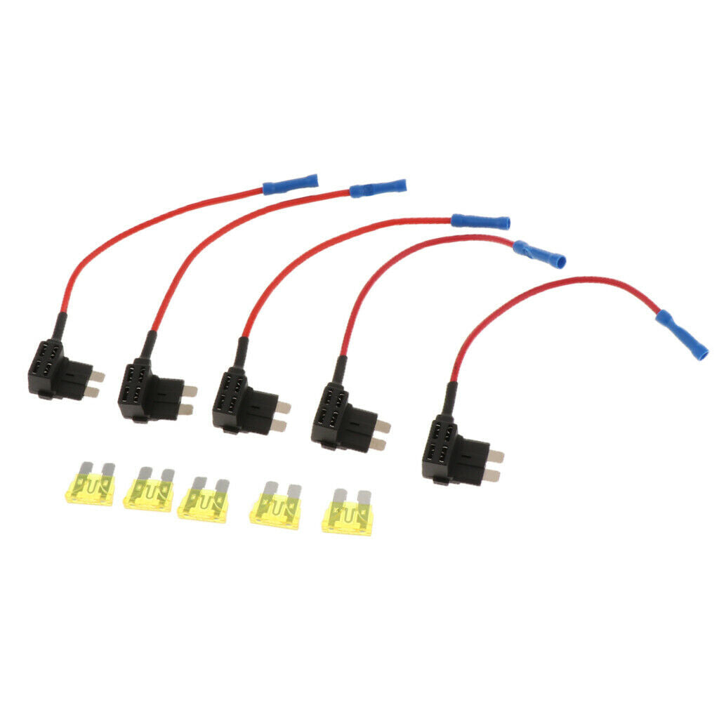 Waterproof In Line standard Blade Fuse Holder fuses+20A Amp kit car boat rv