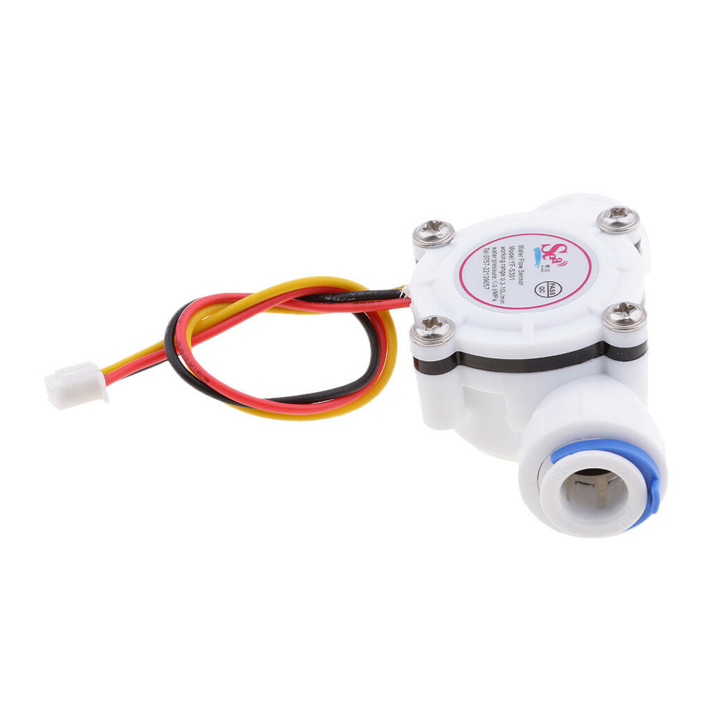 3/8" Water Flow Hall Sensor Switch PE Pipe Flow Meter Flowmeter Counter