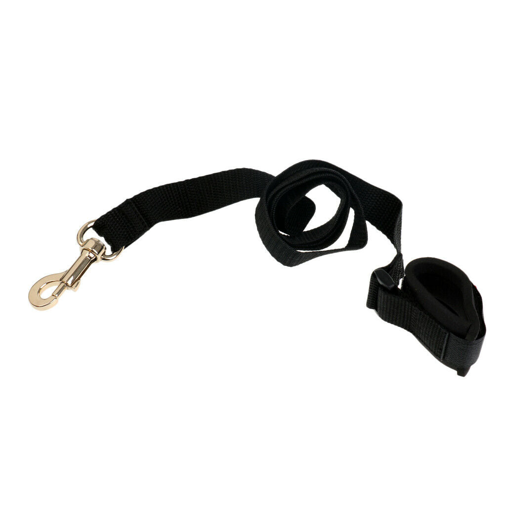 2x 2m Bungee Cord & 1m Webbing Kayak Paddle Leash For Sea Kayaking Paddling