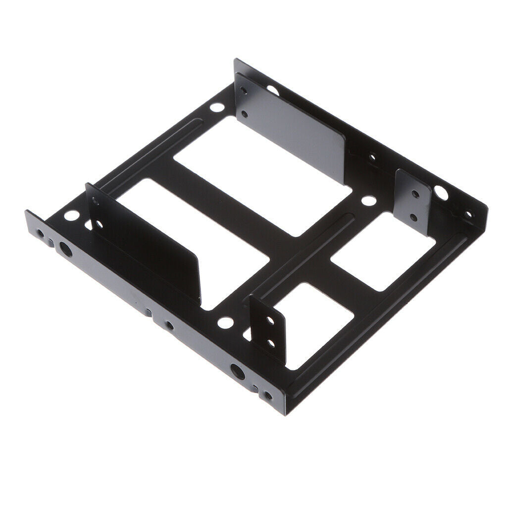 Dual2.5" to 3.5" SSD to HDD Adapter Mounting Bracket Hard Drive Holder Metal