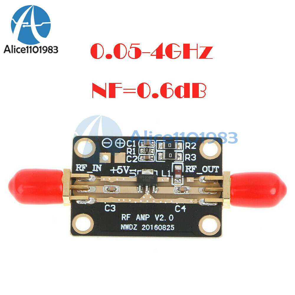 Low Noise LNA 0.05-4G NF=0.6dB RF amplifier FM HF VHF/UHF Ham Radio Durable