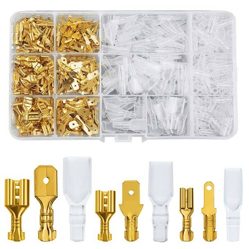 720 Pieces of 2.8 / 4.8 / 6.3mm Male and Female  Crimping Terminal Blocks withR2