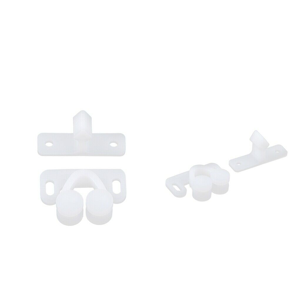 2 Pack of Plastic Tension Roller Catch Latch for Marine Boat RV Caravan Cupboard
