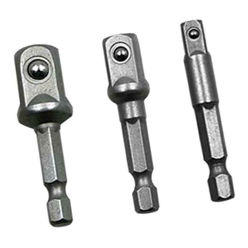 Socket Adapter Set 1/4" 3/8" 1/2" 2" Long Home Repair Tool For Automotive