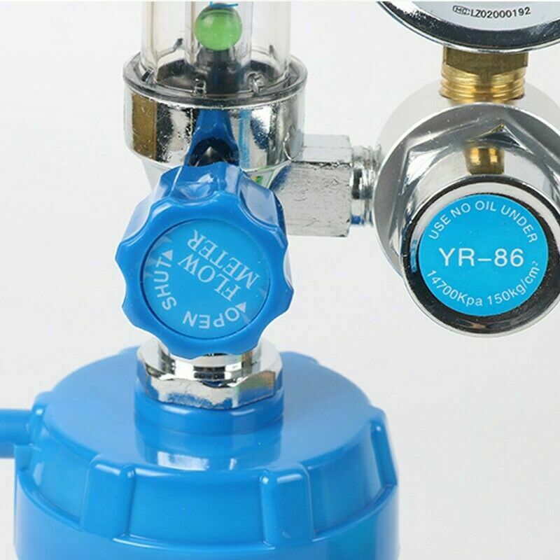 Oxygen Inhalator Meter Medical Pressure Reducing Valve O2 Pressure Regulator US