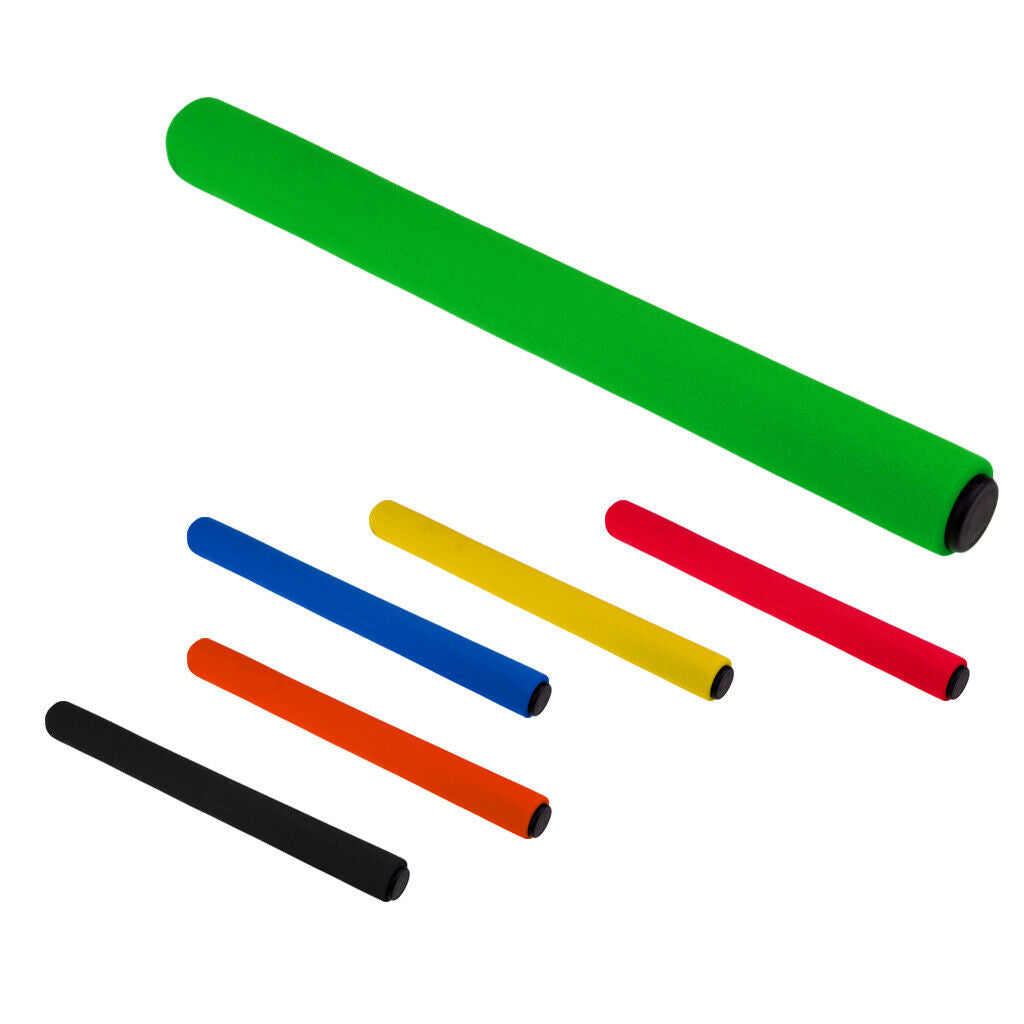 Stainless Steel Foam Relay Baton for Track and Field Outdoor Running green