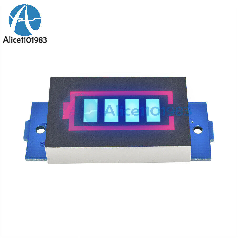 3S Lithium Battery Capacity Indicator Module 12.6V Blue Display Power Tester New