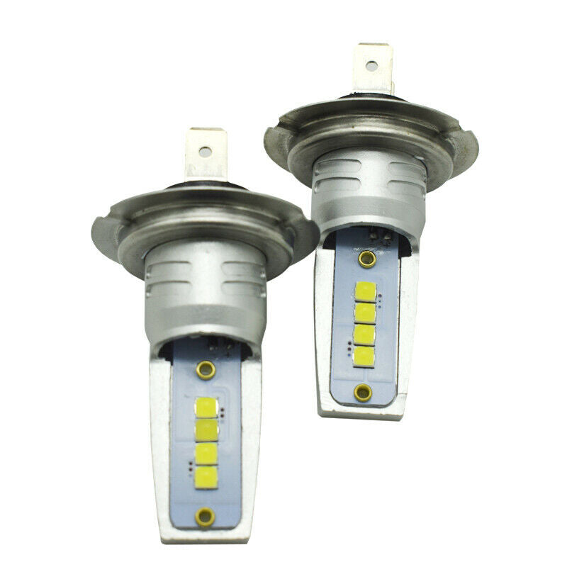2pcs 6000K 55W H7 White LED Bulb Canbus Car SUV Headlight Fog Light Lamp 15000LM