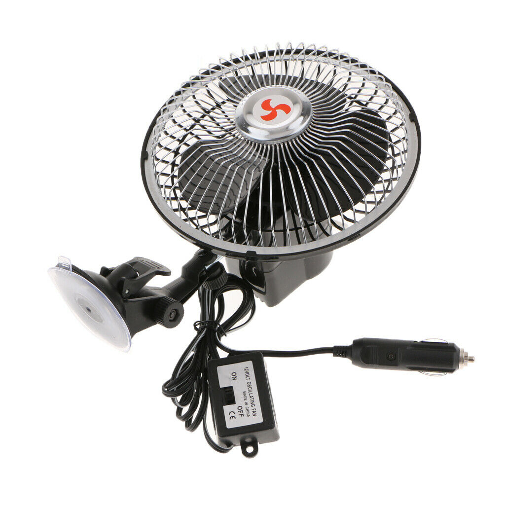 Premium 360 ° Universal Car 12V 80W 6 Inch Electric Cooling Fan