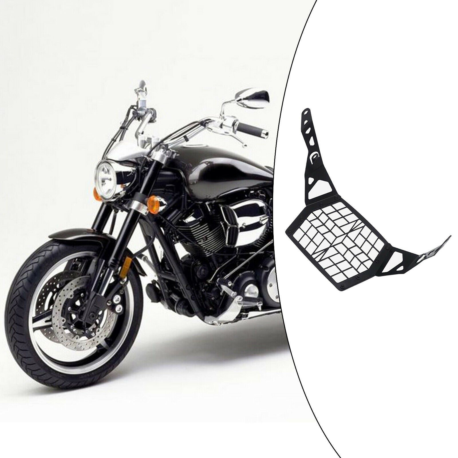 Motorcycle Headlight Protector Replacement for SUZUKI DL1050 2019-2020 Black