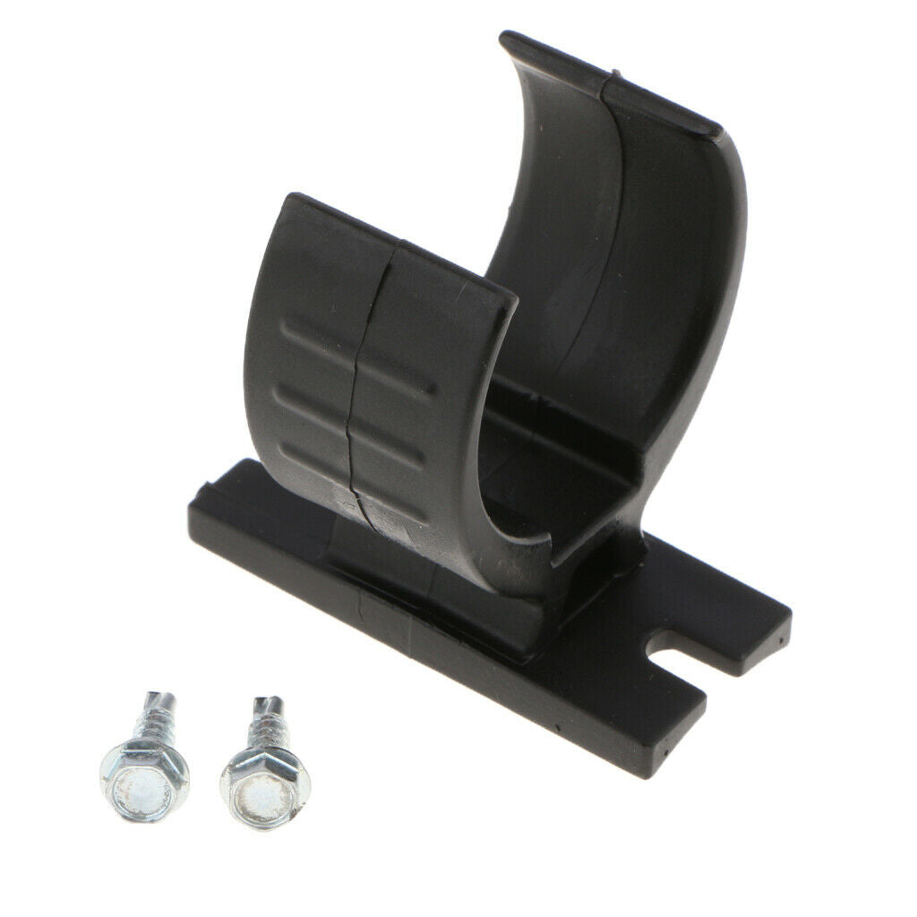 Camper Trailer 7-Flat Round Plug Holder Plastic Trailer End 50x45mm BLACK